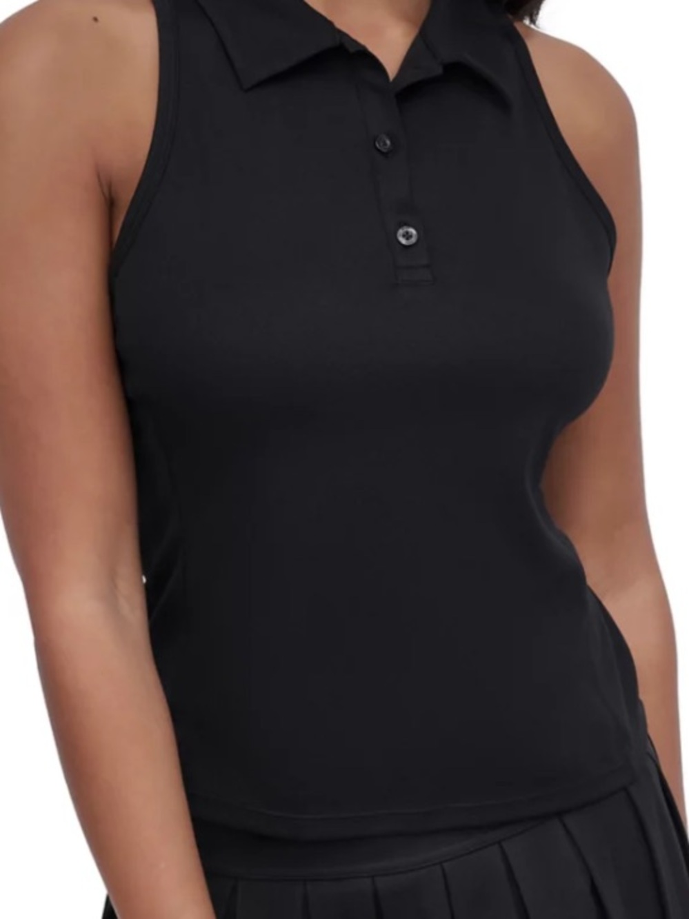 DKNY Sport Court Pique Racerback Sleeveless Sleeveless Polo
